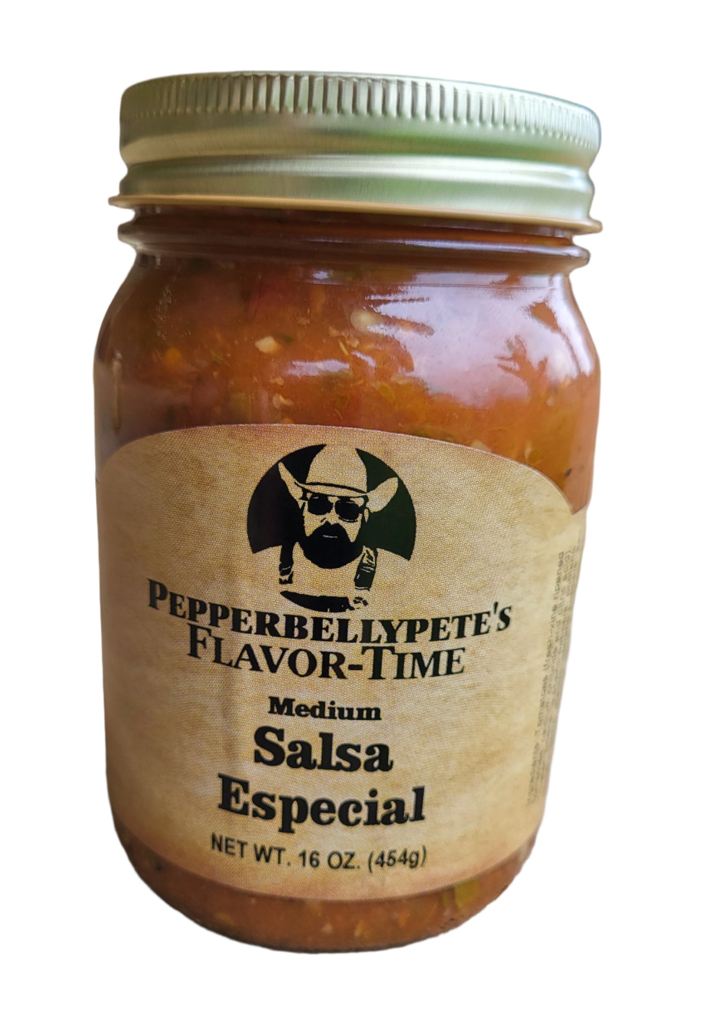 Pepper Belly Pete’s Salsa Especial – 16 oz Medium-Heat Mexican-Style Salsa