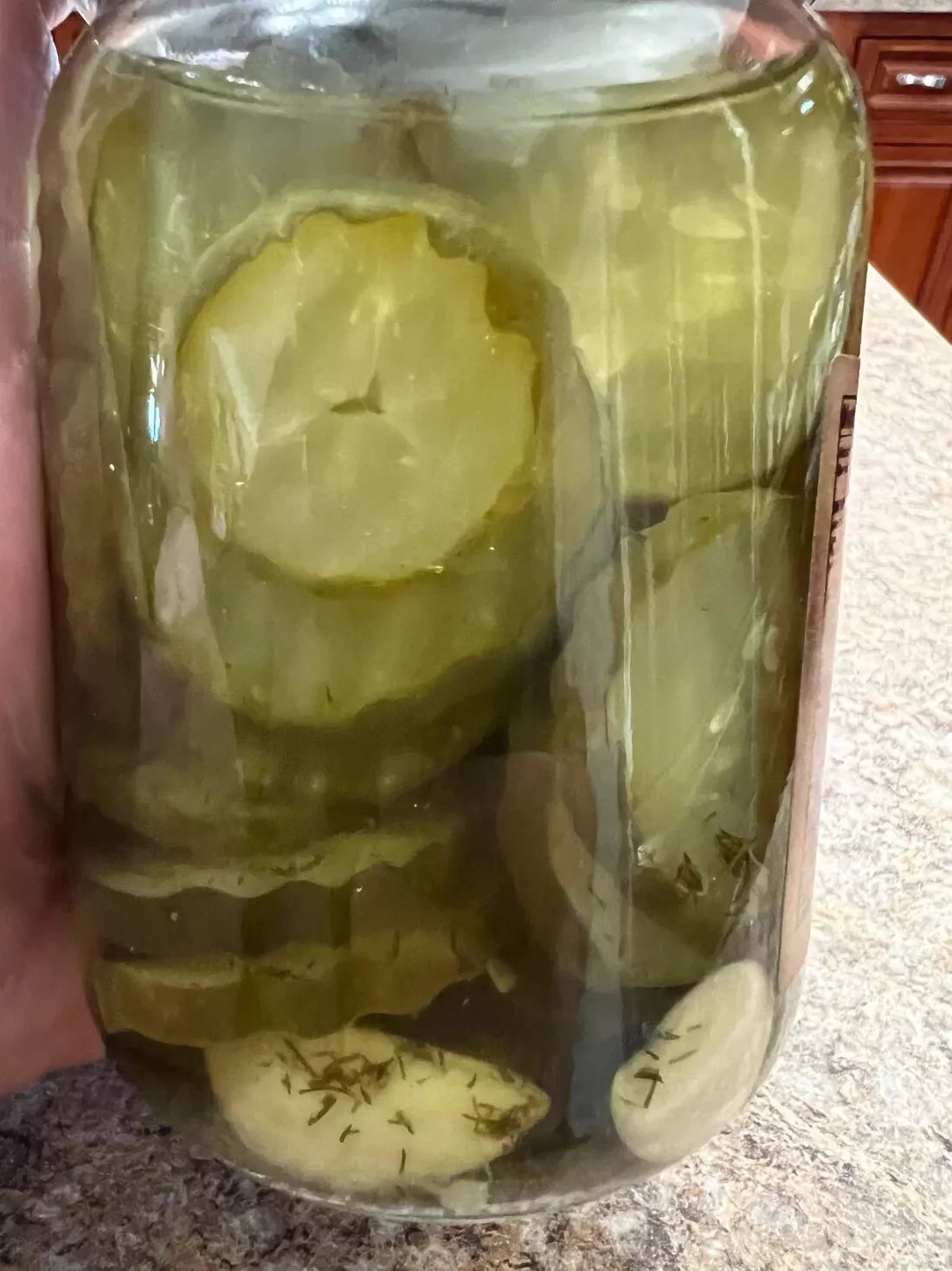 16 oz jar of Pepper Belly Pete’s Crinkle Dill Pickle Slices – crunchy dill chips back
