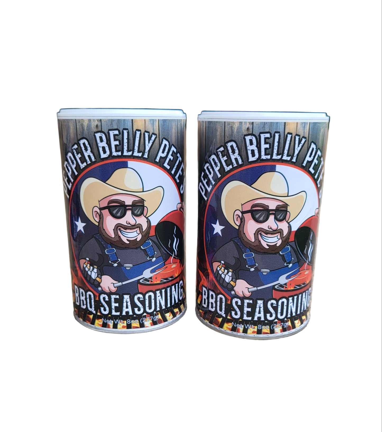 Pepper Belly Pete’s BBQ Seasoning – 8 oz Sweet‑Smoky Mesquite Rub - 2 pack