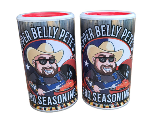 PEPPER BELLY PETE'S BBQ SEASONING, 8 OZ - 2 Pack