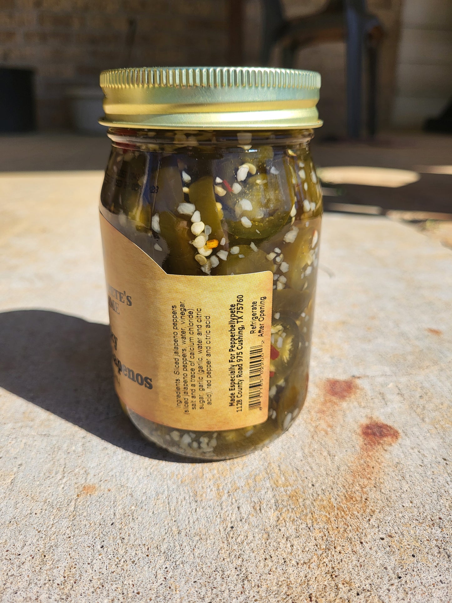 Pepper Belly Pete's Garlicky Candied Jalapenos