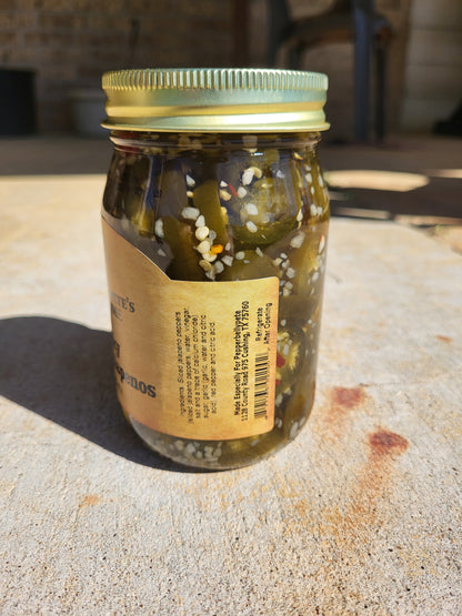 Pepper Belly Pete's Garlicky Candied Jalapenos