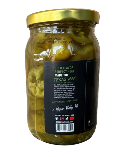 Pepper Belly Pete's Dill Pickle Jalapeno Slices