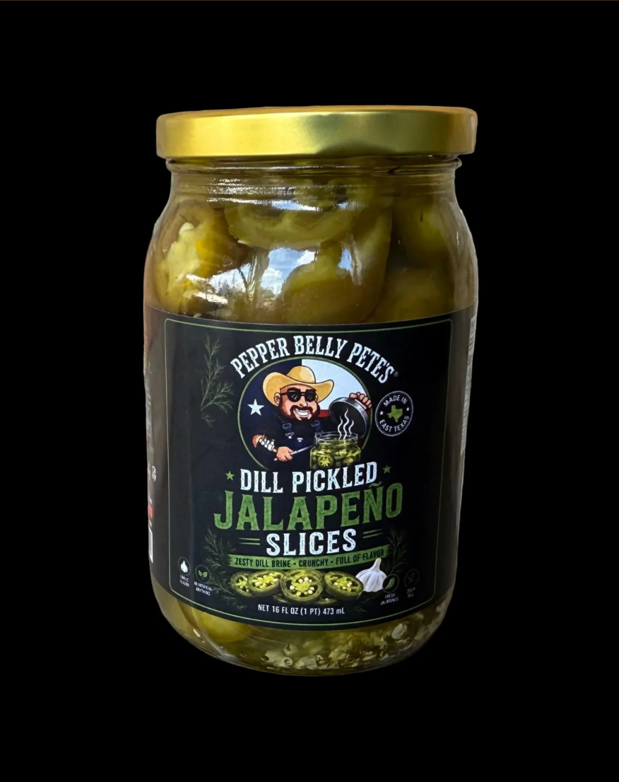 Pepper Belly Pete's Dill Pickle Jalapeno Slices