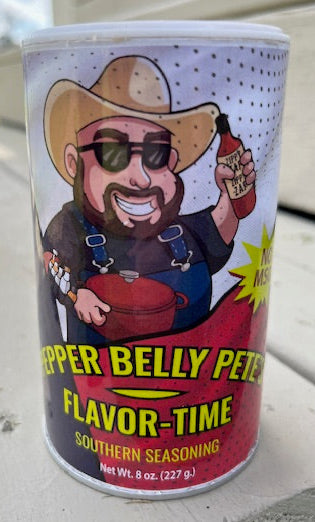 Pepper Belly Pete’s Flavor‑Time Southern Seasoning – 8 oz No‑MSG
