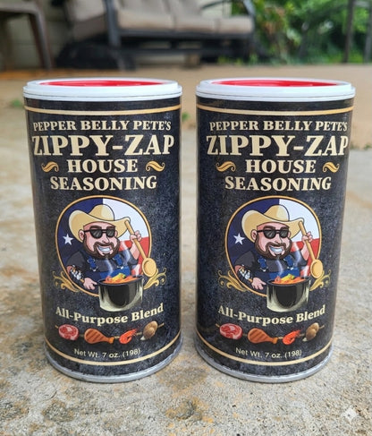 lly Pete's Zippy-Zap House Seasoning (All-Purpose Blend) – 7 oz. Bold, Buttery Texas Flavor - 2 pack