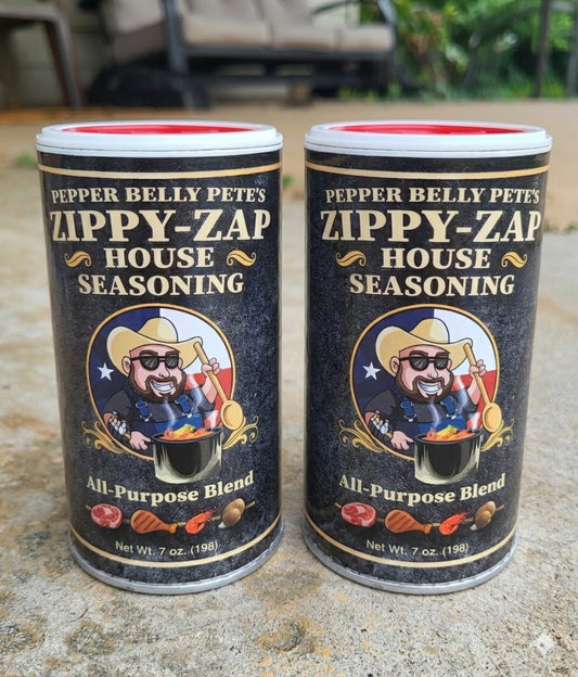 lly Pete's Zippy-Zap House Seasoning (All-Purpose Blend) – 7 oz. Bold, Buttery Texas Flavor - 2 pack