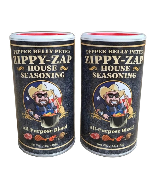 lly Pete's Zippy-Zap House Seasoning (All-Purpose Blend) – 7 oz. Bold, Buttery Texas Flavor - 2 pack
