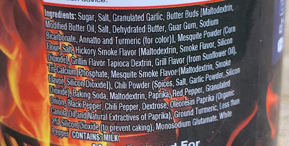 8 oz jar of Pepper Belly Pete’s BBQ Seasoning – sweet-smoky mesquite rub ingredients