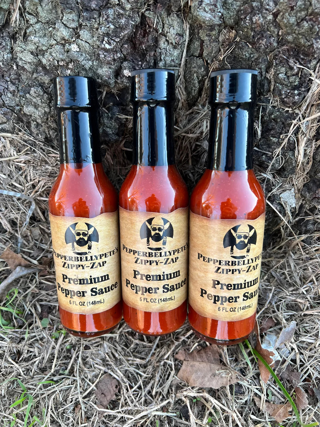 3 bottles of Pepper Belly Pete’s Zippy-Zap Premium Pepper Sauce – 5 oz each outdoor